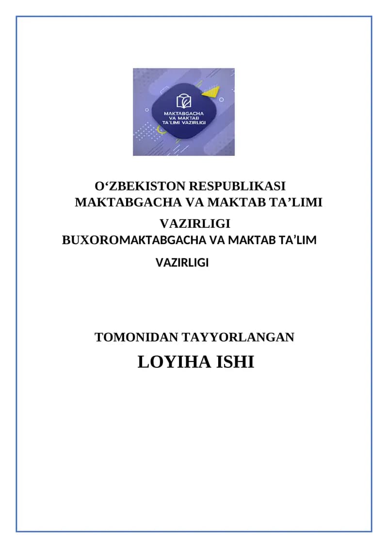 Maktabgacha ta'lim tashkilotida hayot faoliyati xavfsizligini tashkil etish.