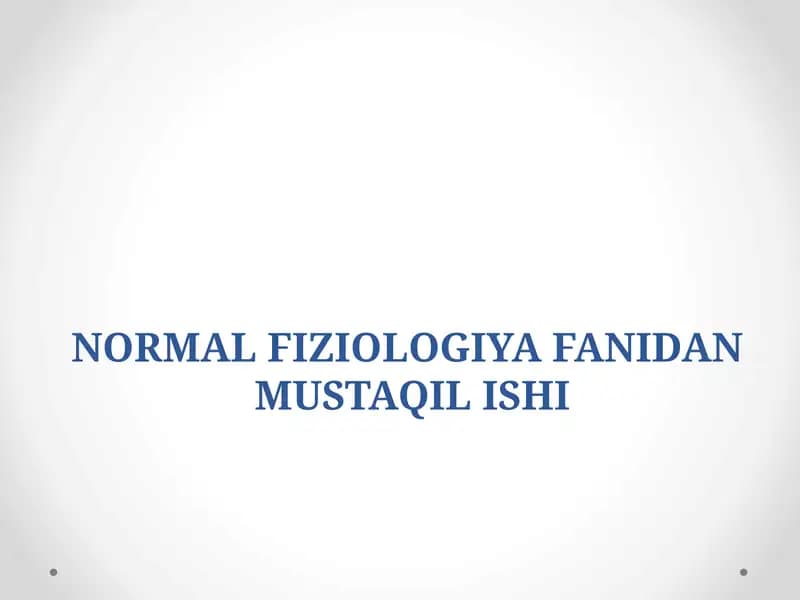LIMFA QON DEPO A’ZOLARI LIMFA AYLANISHI