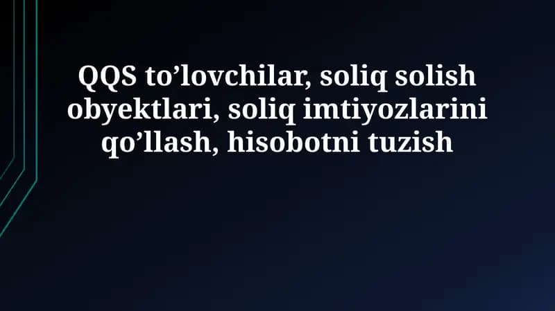 QQS To'lovchilar