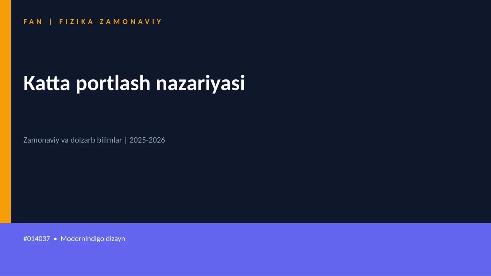 Katta portlash nazariyasi