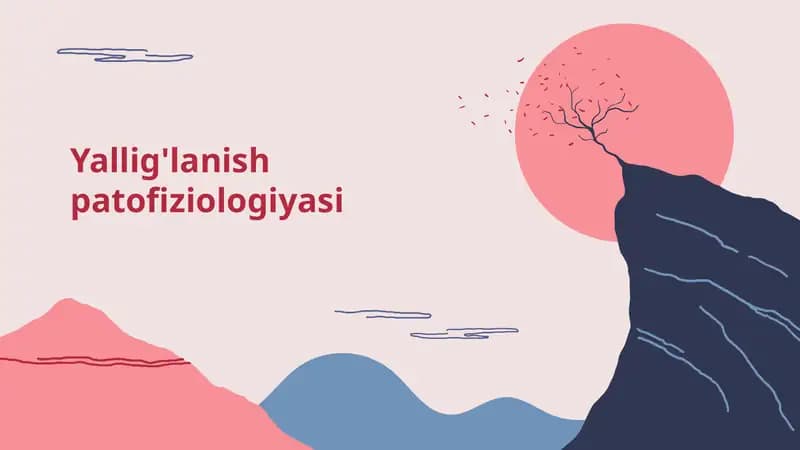 Yallig'lanish patofiziologiyasi