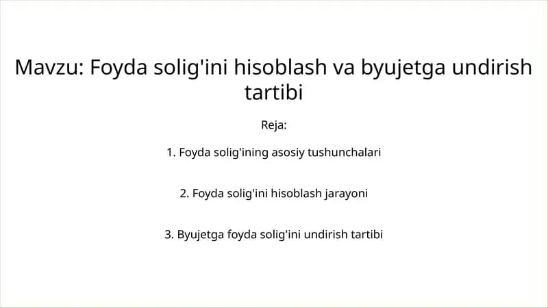 Foyda solig'i