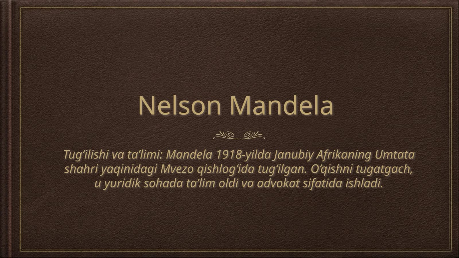 Nelson Mandela