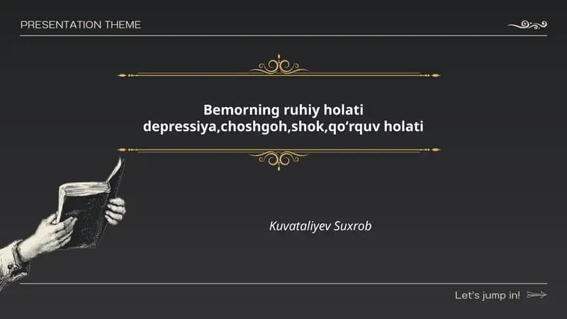 Depressiyaga oid malumotlar