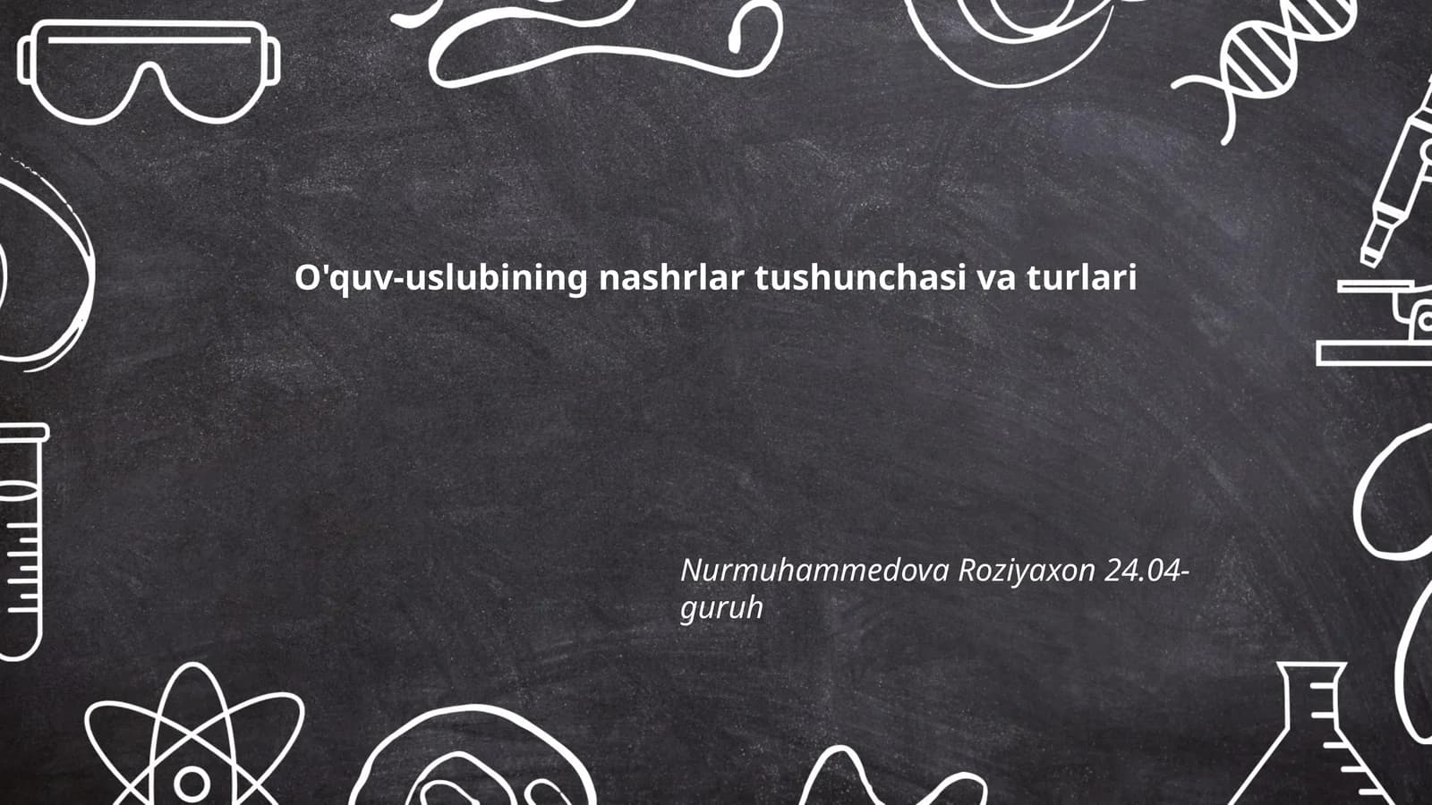O'quv-uslubining nashrlar tushunchasi va turlari