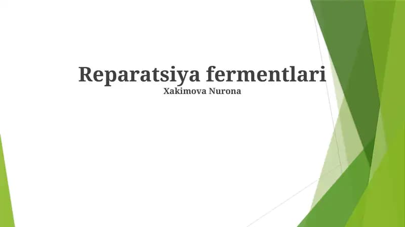 Ta'mirlash fermentlari