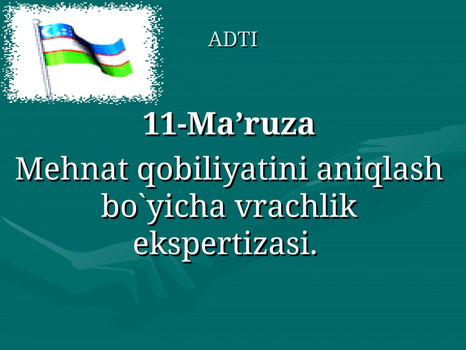 11-Ma’ruza