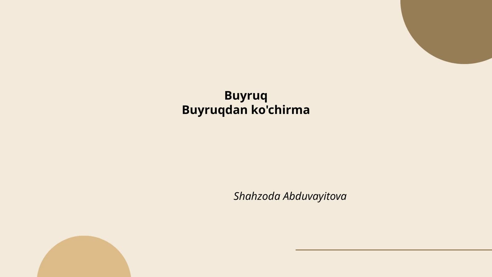 Buyruq