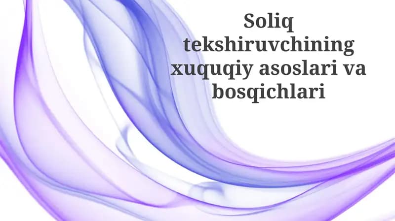 Soliq tekshiruvi