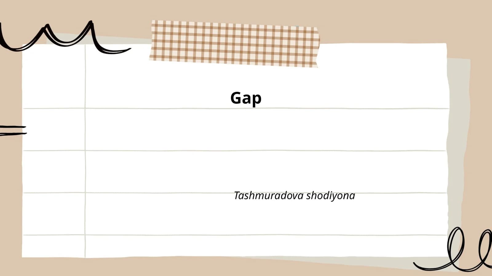 Gap tushunchasi va taʼrifi