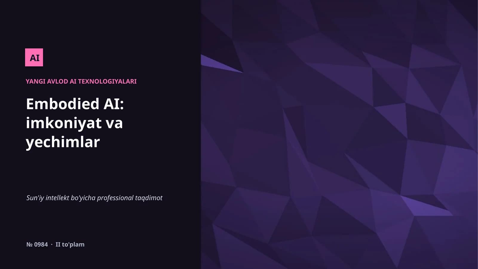 Yangi Avlod AI Texnologiyalari