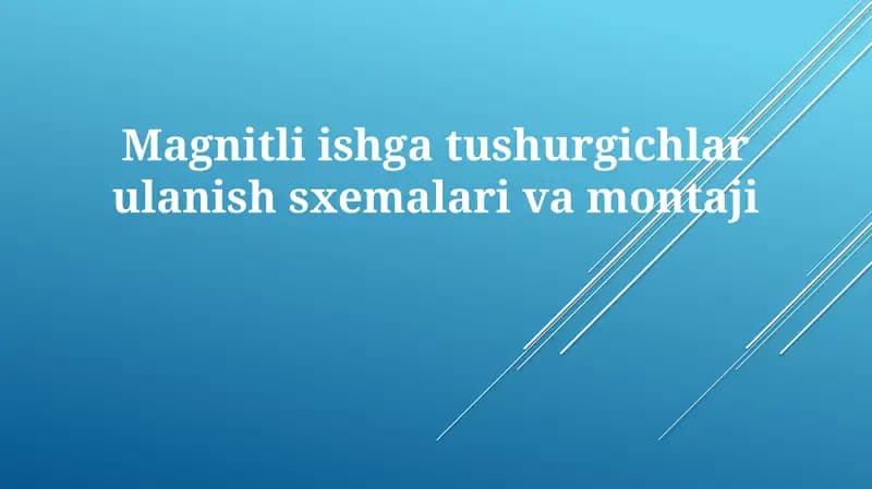 Magnitli starterlar