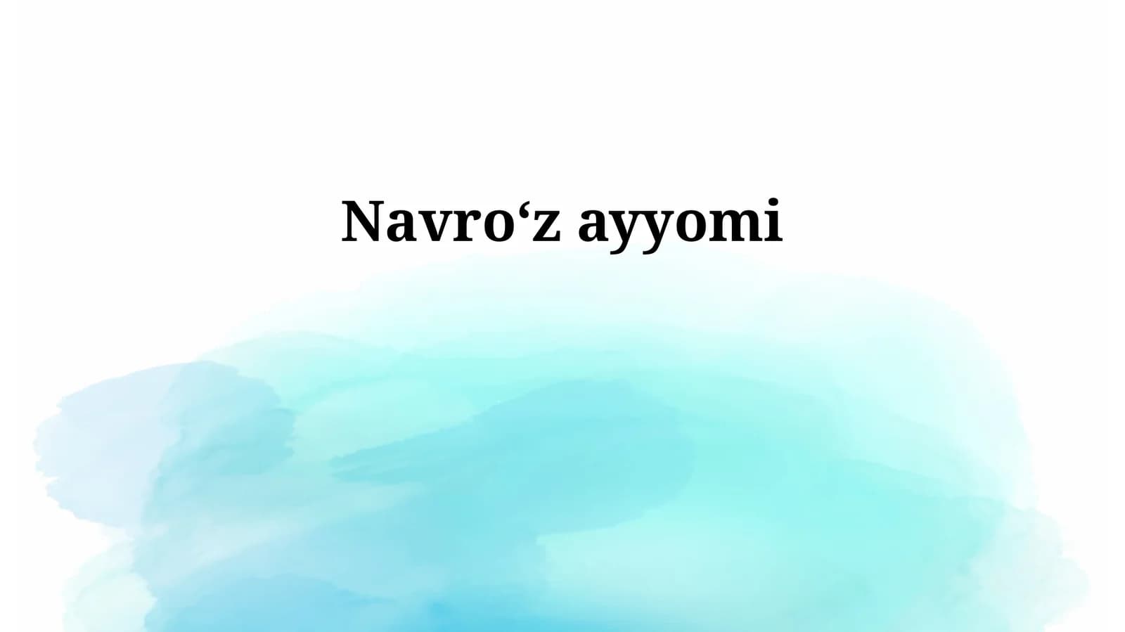 Navroʻz ayyomi