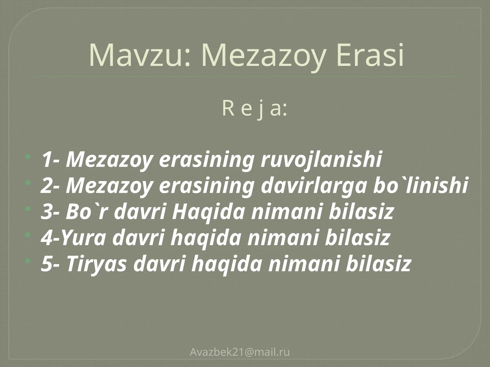 MEZAZOY ERASI