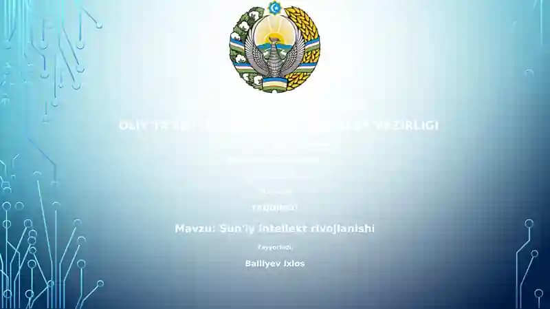 Sun'iy intellekt rivojlanishi