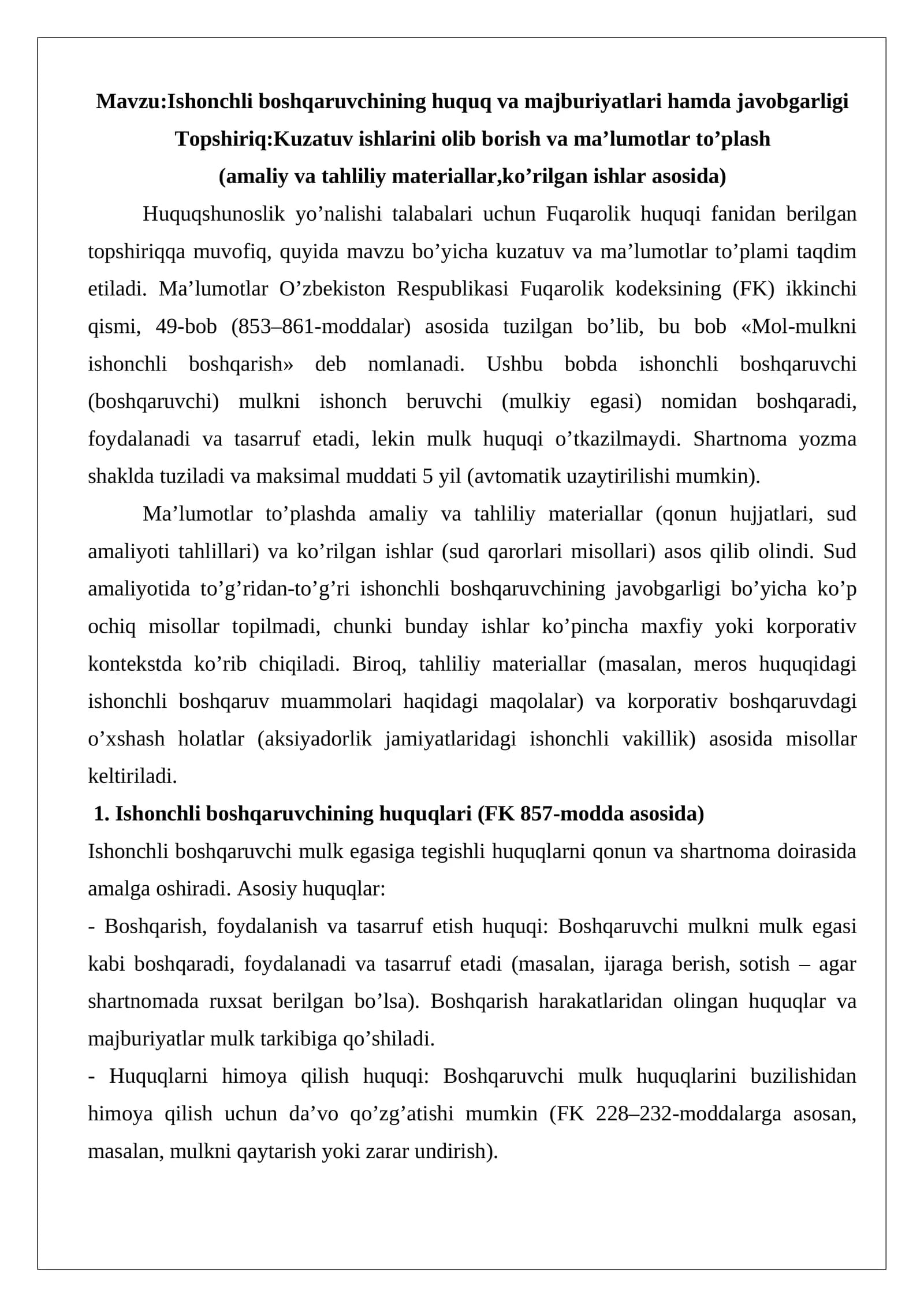 Fuqarolik huquqi