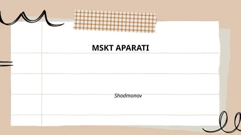 MSKT APARATI