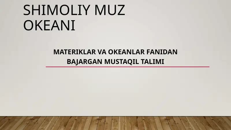 Shimoliy Muz okeani