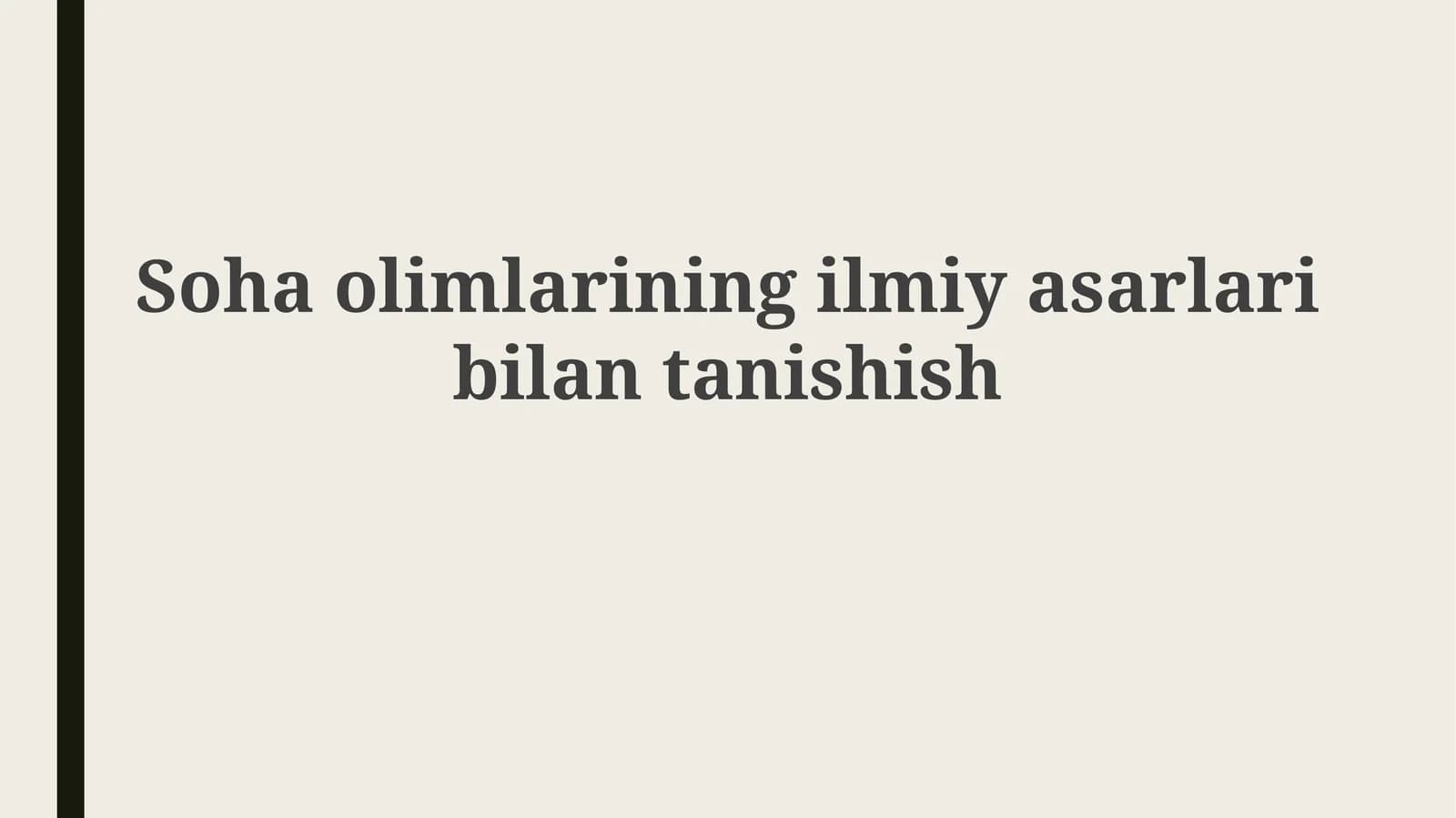 Tuproqshunoslik fanining turlari va ulargabaholash