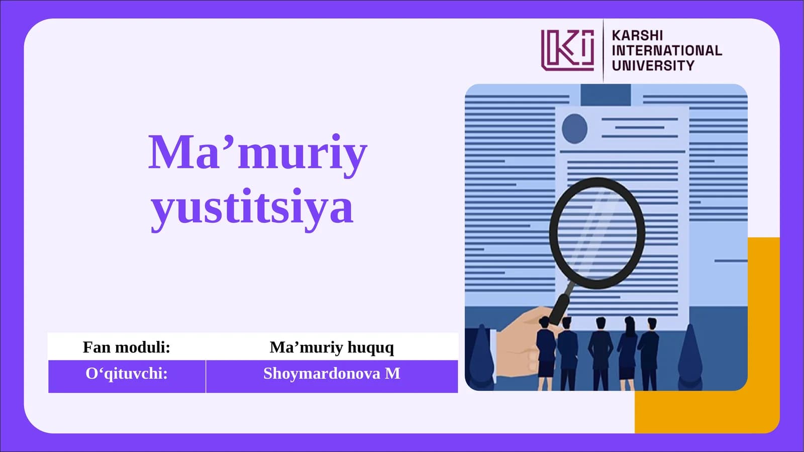 Ma’muriy yustitsiya