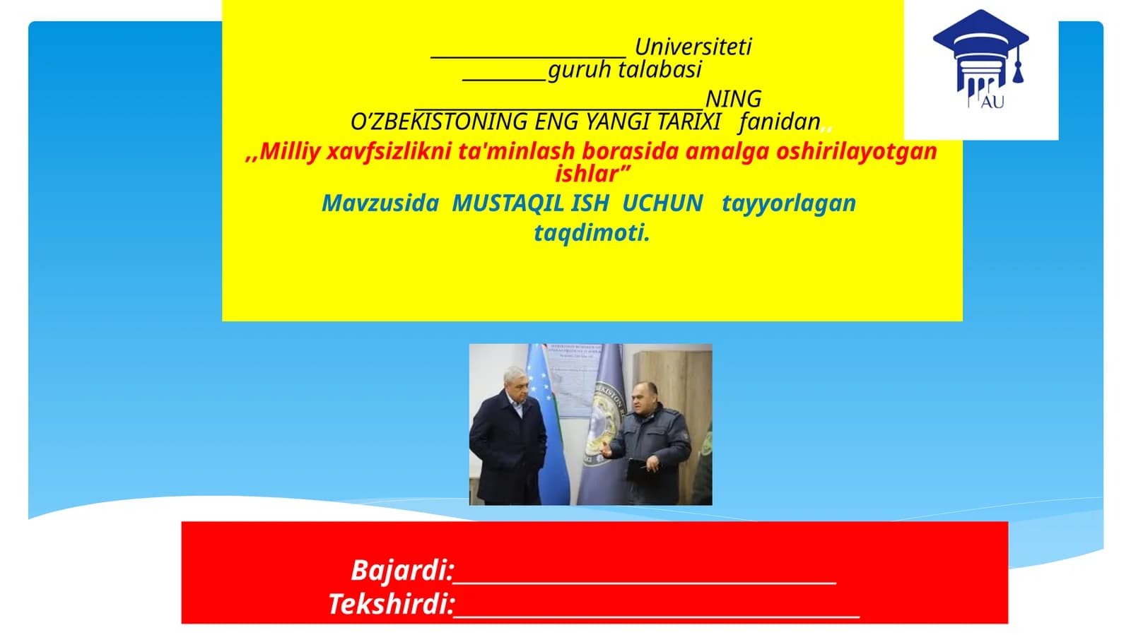 Milliy Xavfsizlik va Diplomatiya