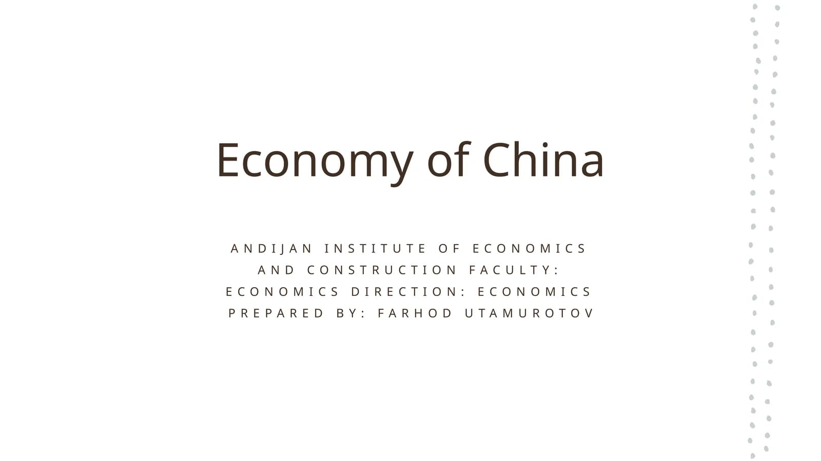 Andijan Institute of Economics