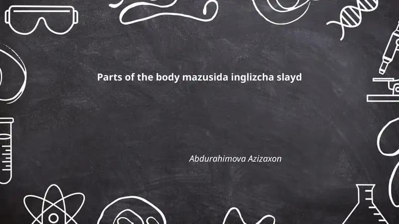 Ingliz tilida mavzu bo'yicha slaydlar