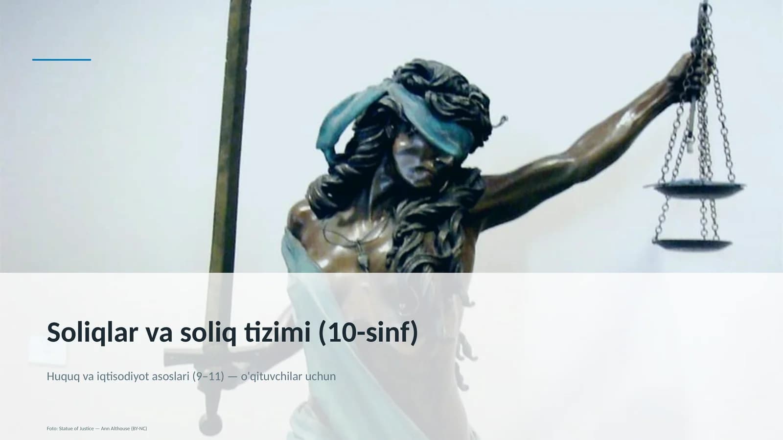 Soliqlar va soliq tizimi (10-sinf)