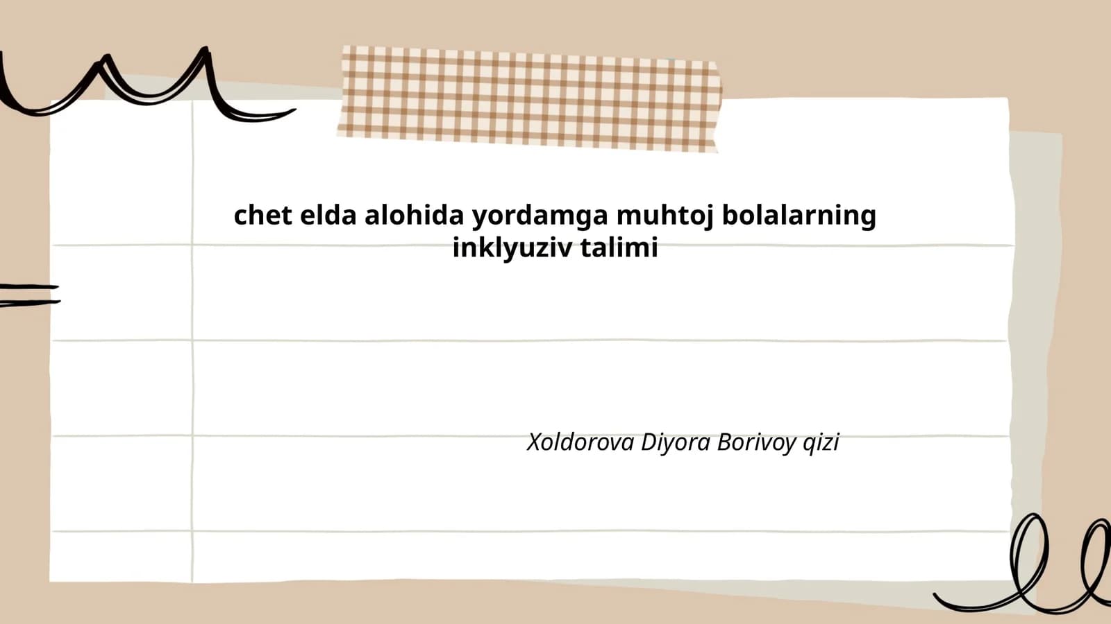 Inklyuziv talim tushunchasi