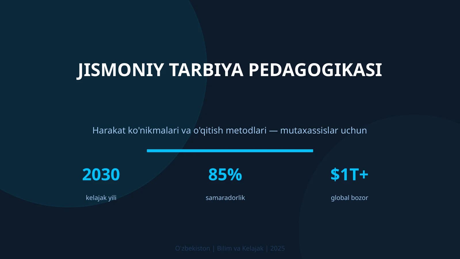 JISMONIY TARBIYA PEDAGOGIKASI