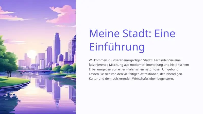 Meine Stadt: Eine Einführung