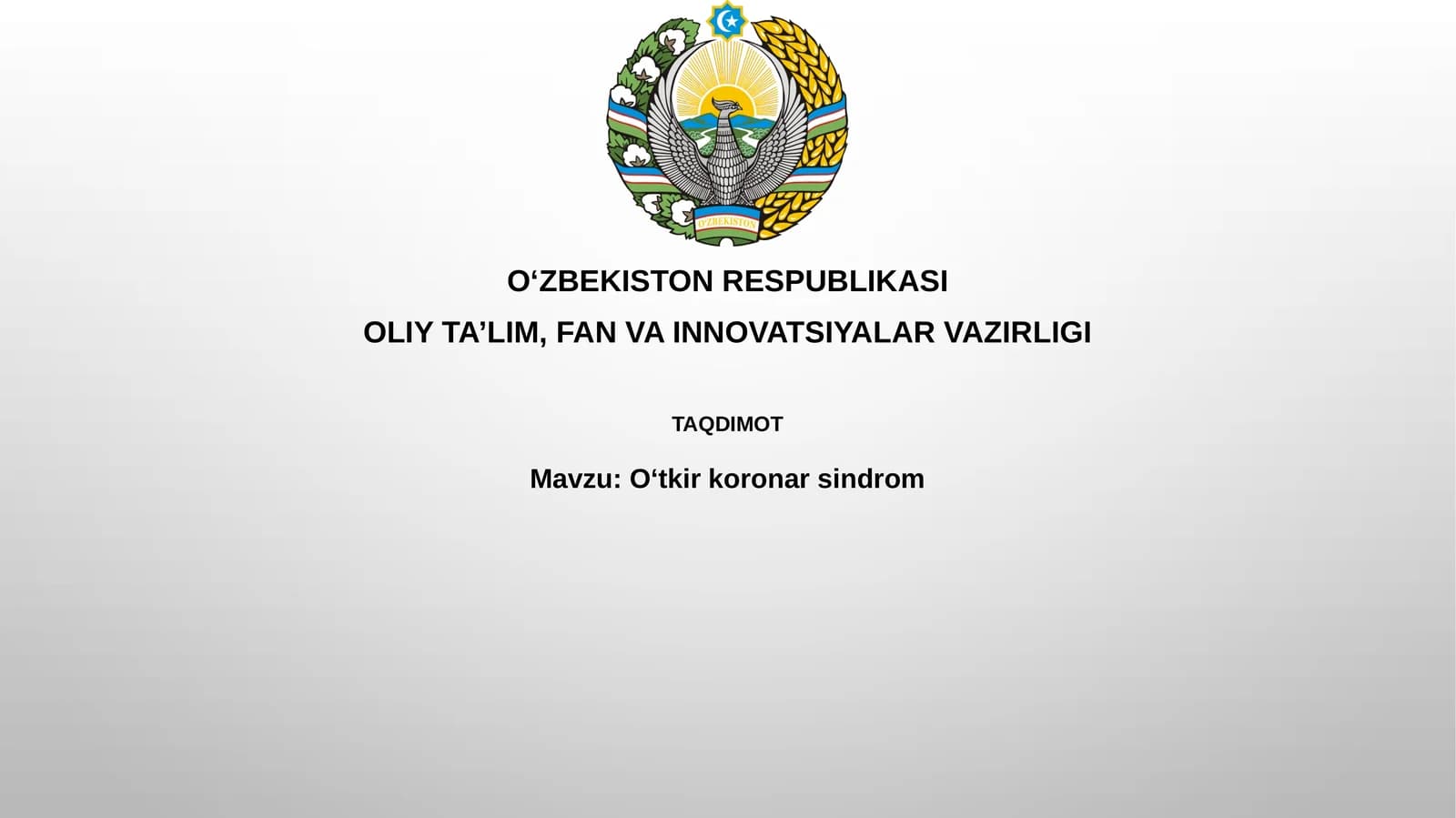 Oʻtkir koronar sindrom