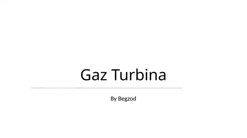Gaz Turbina