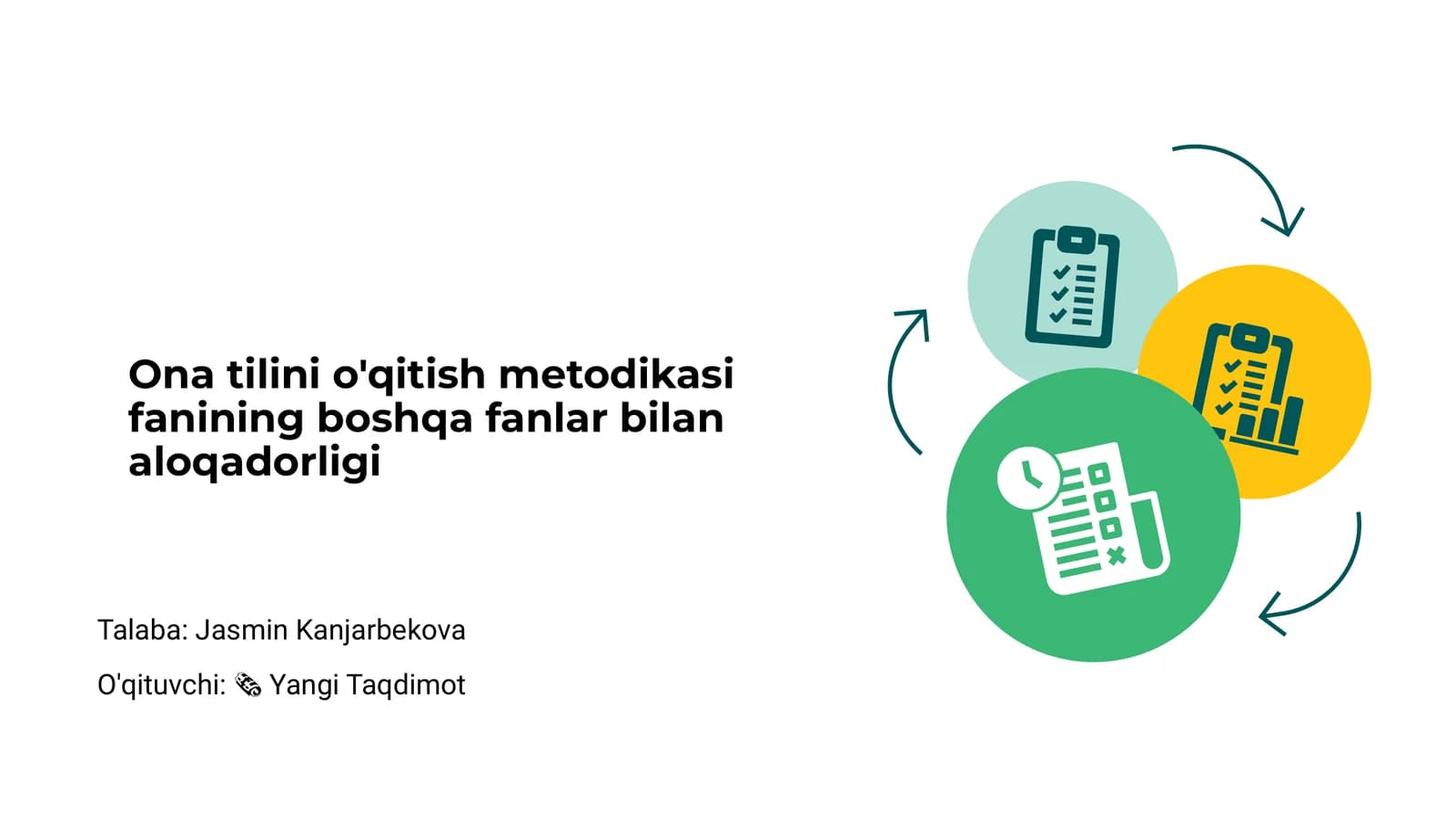 Ona tilini o'qitish metodikasi