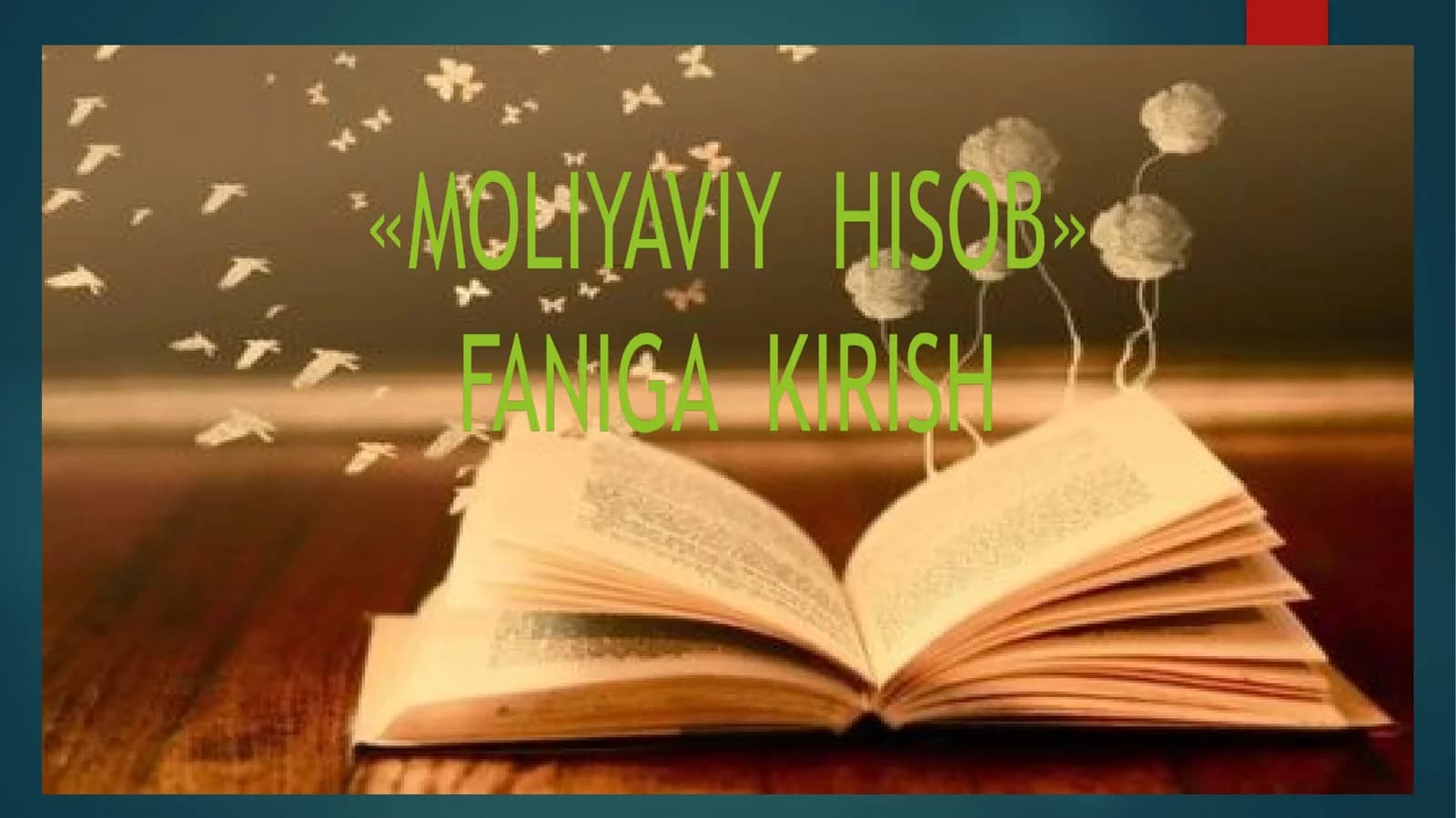Moliya hisobi turlari