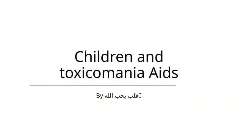 Children and toxicomania Aids
