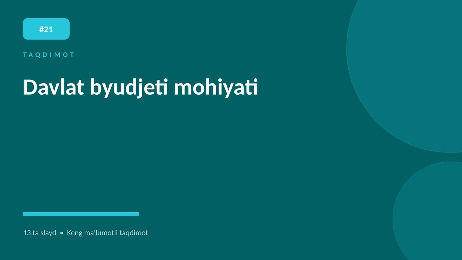 Davlat byudjeti mohiyati