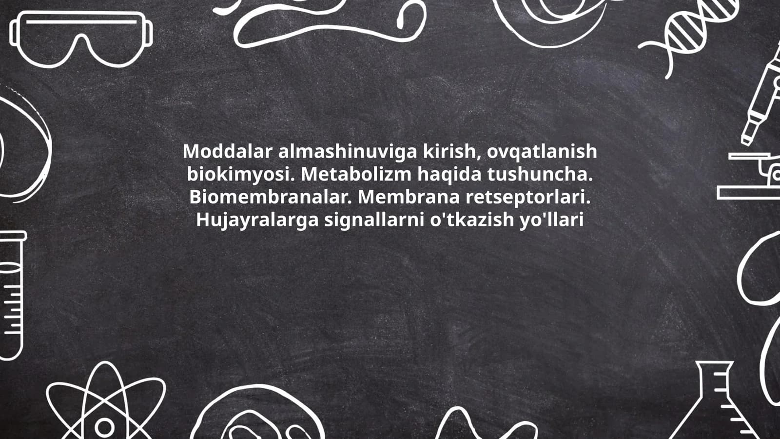 Metabolizm haqida tushuncha