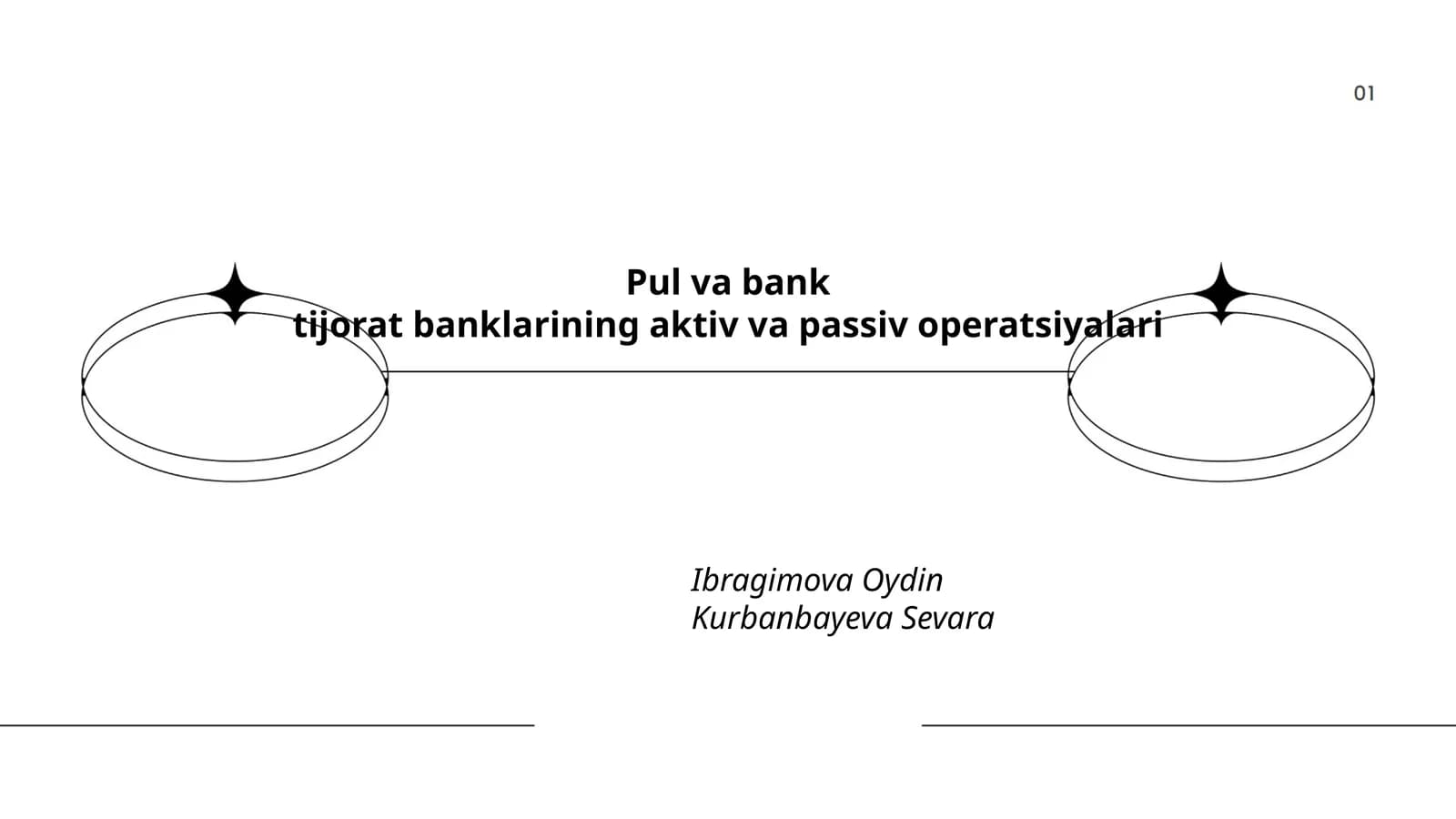 Pul va bank. Tijorat banklarining aktiv va passiv operatsiyalari