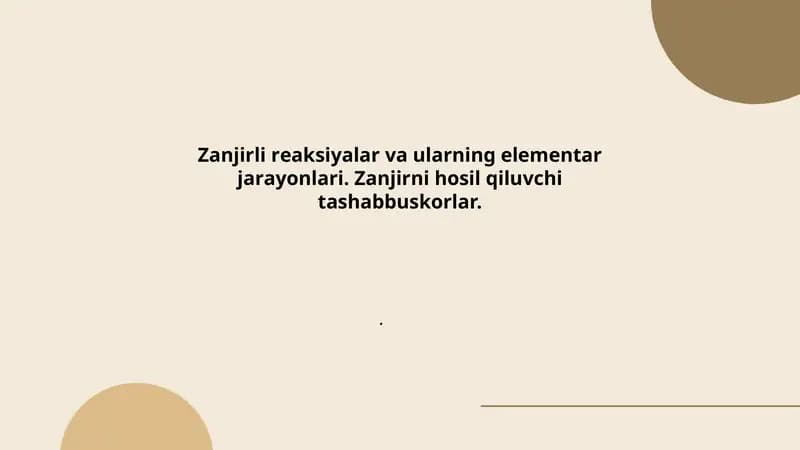 Zanjirli reaksiya