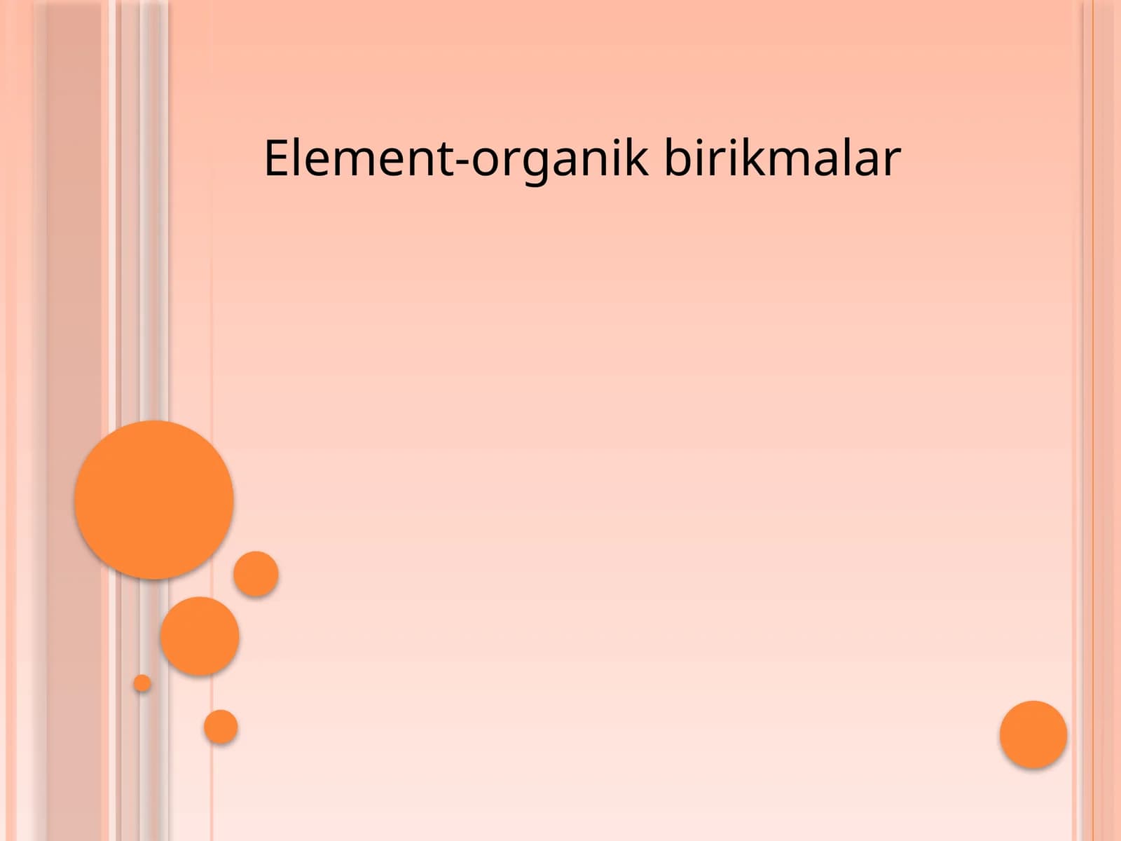 Element-organik birikmalar