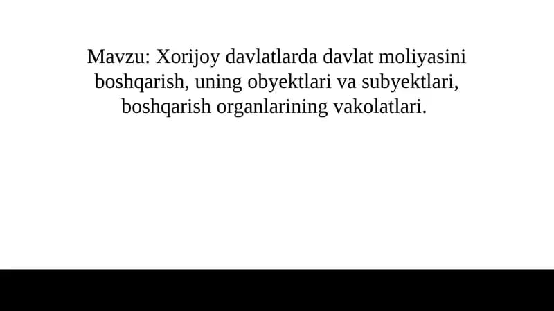 Davlat moliyasi va iqtisodiy siyosat munosabatiga