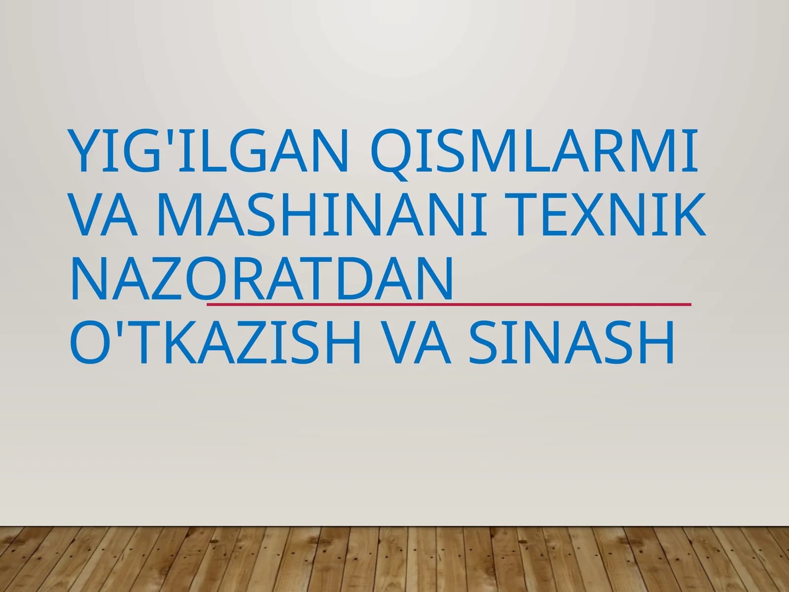 Mashinalarni ishlab chiqish jarayoni