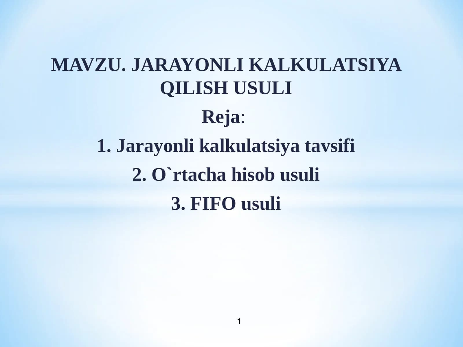 ЖAРAЁНЛИ КAЛЬКУЛЯЦИЯ ТАВСИФИ