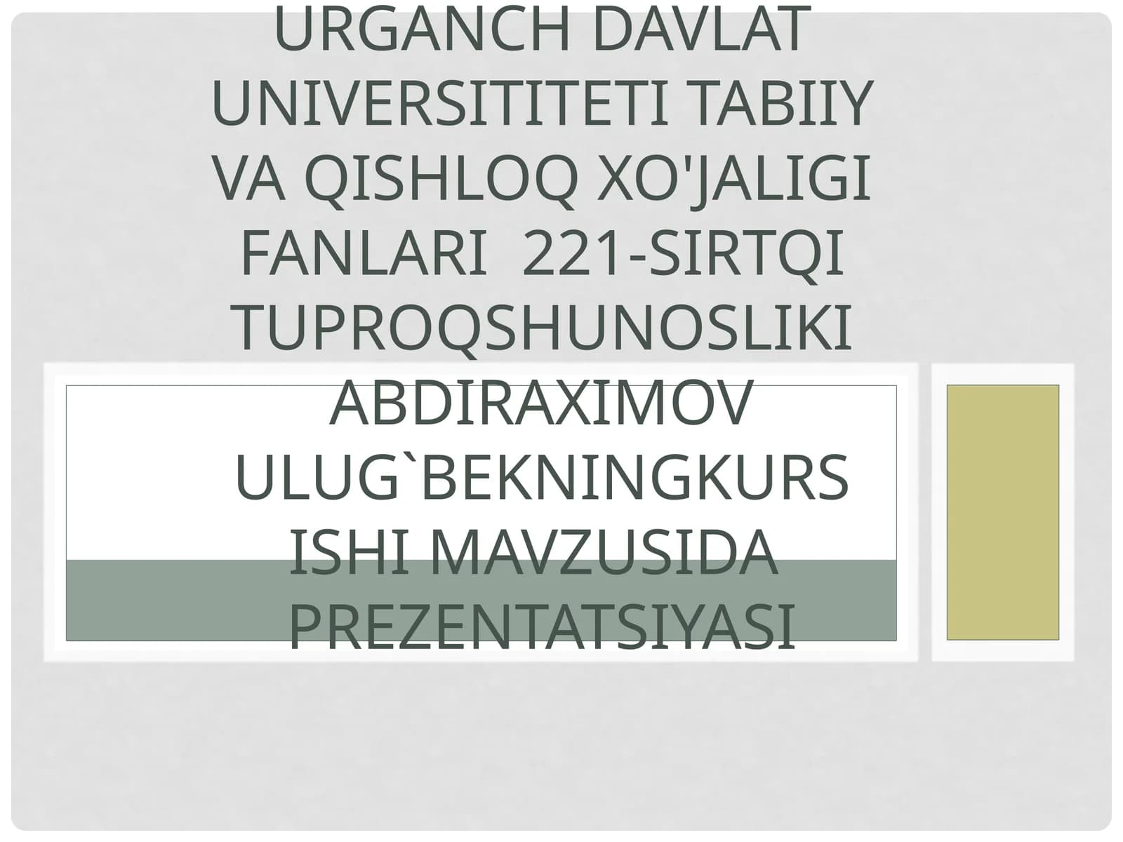 Tuproqshunoslik fanining rivojlanishi