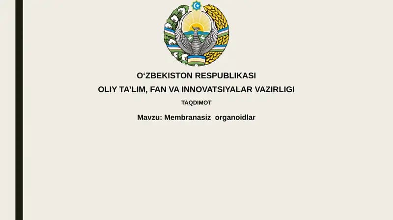 Membranasizorganoidlar