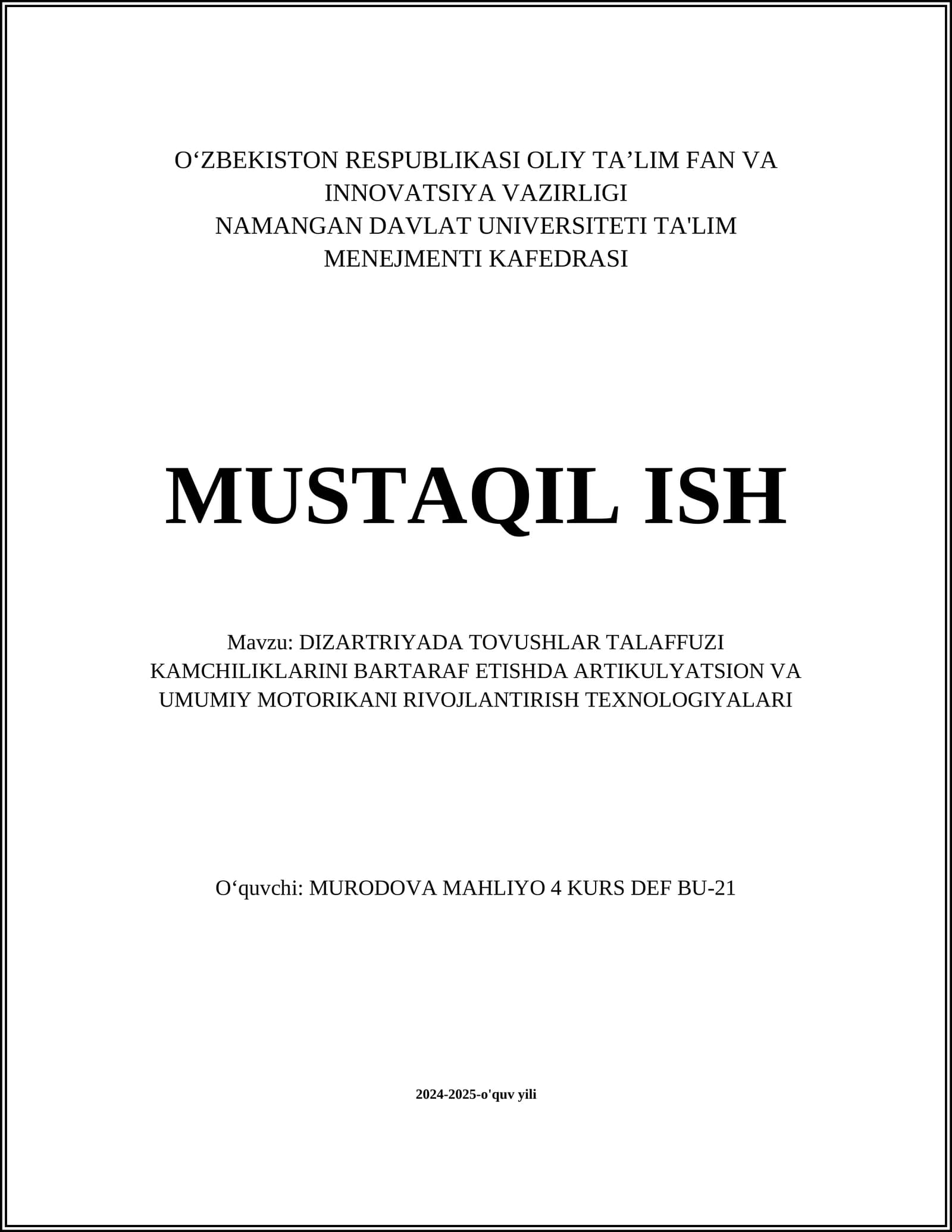 Artikulyatsiya mashqlari