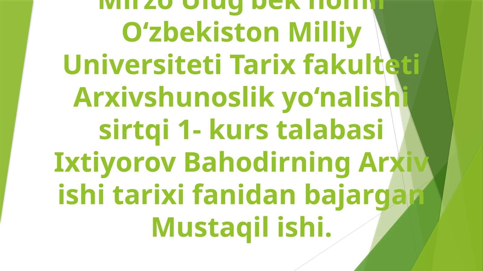 O’zbekiston tibbiyot arxivining tashkil etilishi