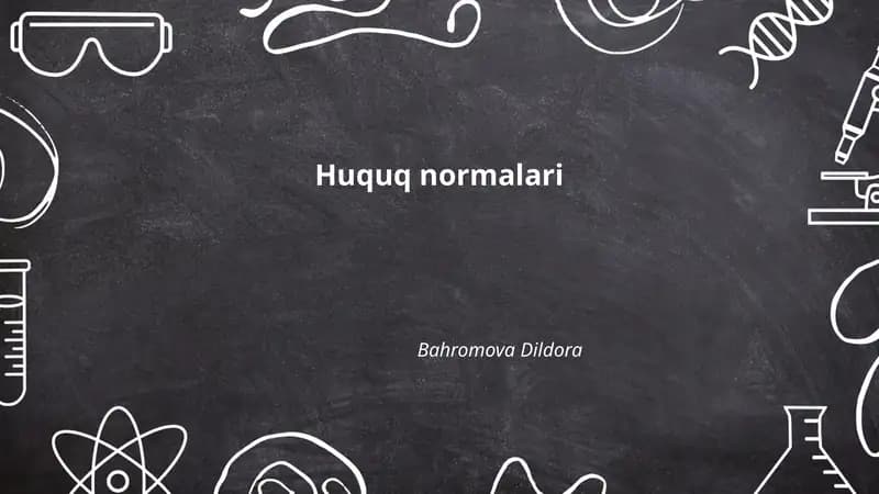 Huquq normalari