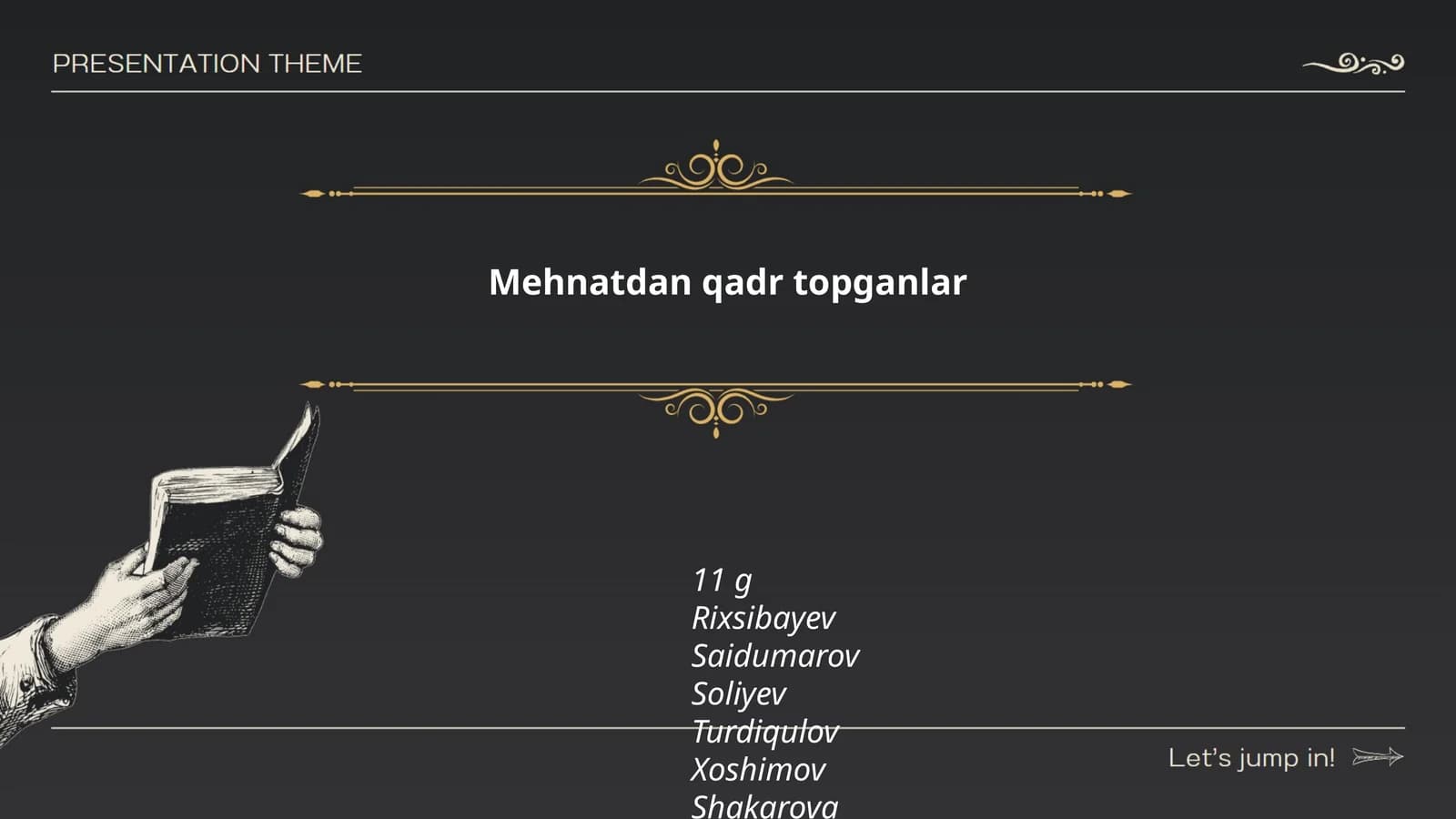 Mehnatdan qadr topganlar
